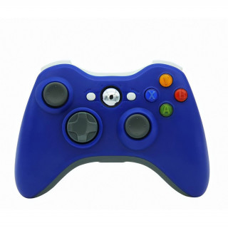 Xbox 360 Vezeték nélküli kontroller (Kék) + Vezeték nélküli adapter 
