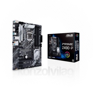 Asus Alaplap - Intel PRIME Z490-P s1200 (Z490, 4xDDR4 4600MHz, 4xSATA3, 2xM.2, RAID, 6xUSB2.0, 8xUSB3.2) 