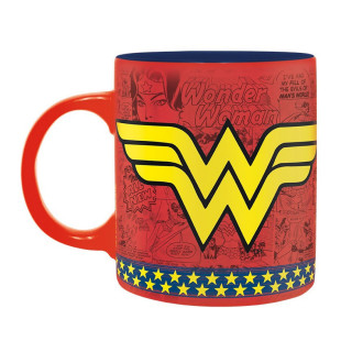 DC COMICS - Bögre - 320 ml - Wonder Woman Action  - Abystyle Ajándéktárgyak