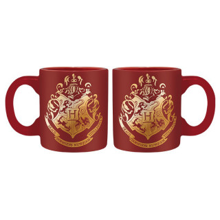 HARRY POTTER - Pck glass 29cm + Keyring + Mini Mug "Hogwarts" - Ajándékcsomag - Abystyle Ajándéktárgyak