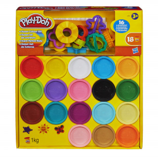 Hasbro Play-Doh: Szuper színkészlet 18db (A4897) Játék