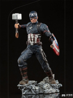 Iron Studios - Statue Captain America Ultimate - The Infinity Saga - Art Scale 1/10 Szobor Ajándéktárgyak