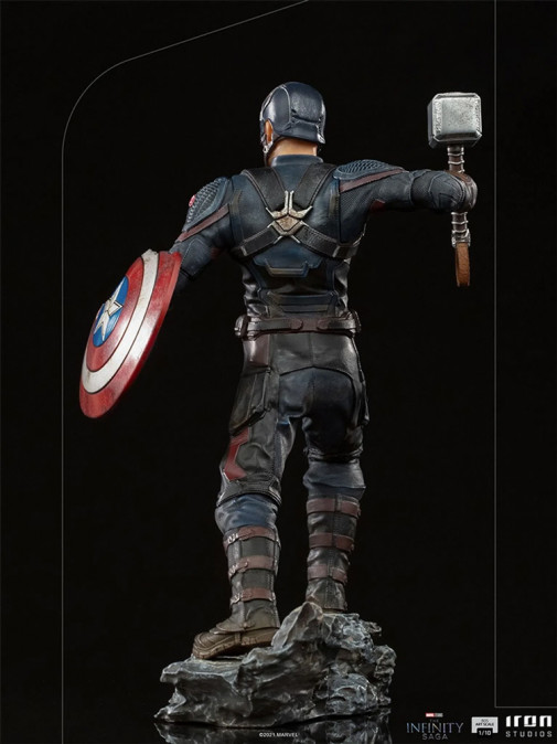 Iron Studios - Statue Captain America Ultimate - The Infinity Saga - Art Scale 1/10 Szobor Ajándéktárgyak
