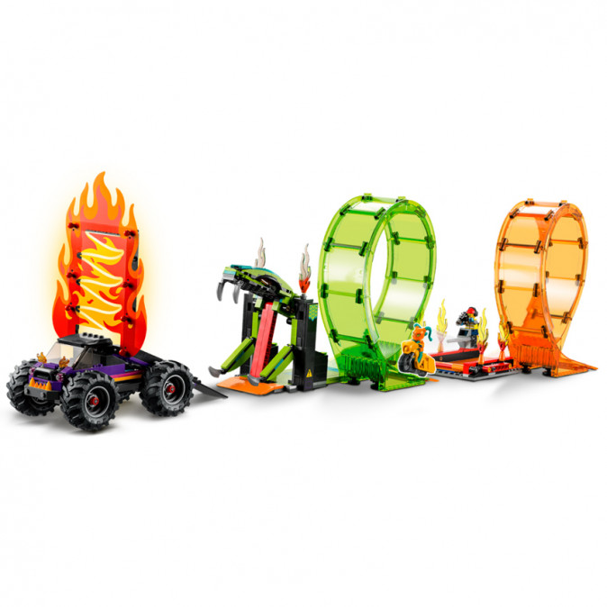 LEGO City Double Loop Stunt Arena (60339) Játék