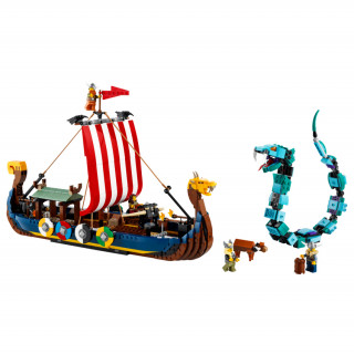 LEGO® Creator 3-in1 - Viking hajó és a Midgard kígyó (31132) Játék