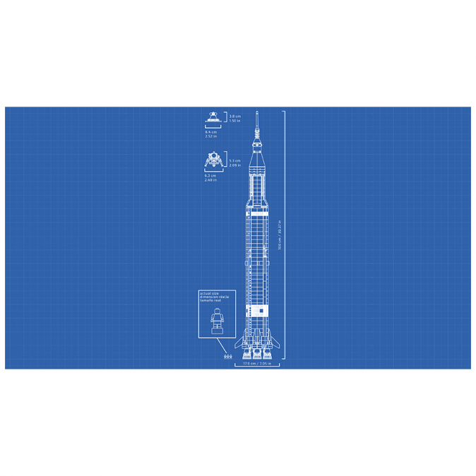 LEGO Ideas LEGO NASA Apollo Saturn V (92176) Játék