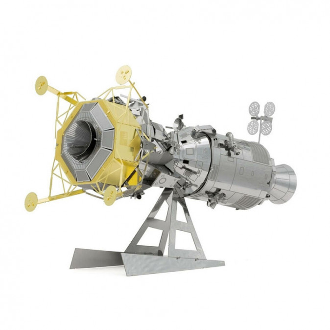 Metal Earth Apollo űrhajó parancsnoki egység és holdkomp - lézervágott acél makettező szett Játék