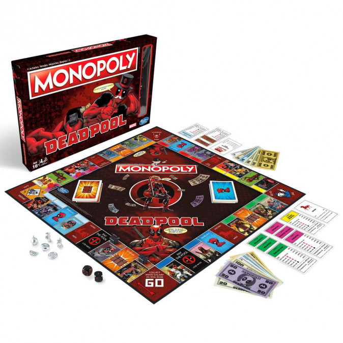 Monopoly Deadpool Edition (Angol) Ajándéktárgyak