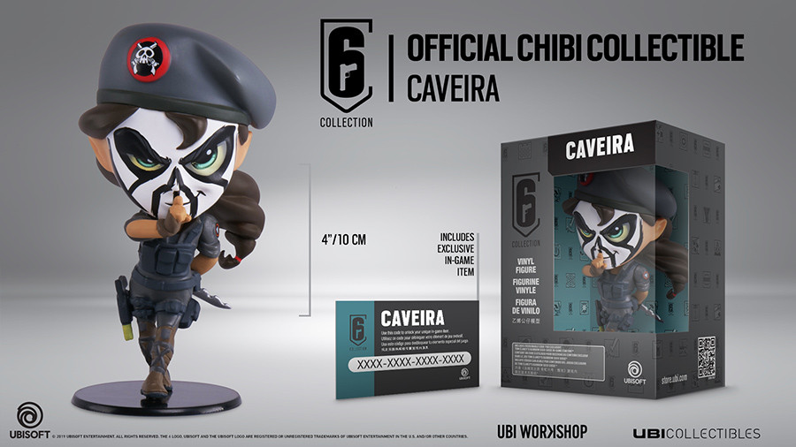 Rainbow Six Siege - Caveira Chibi Figura Ajándéktárgyak