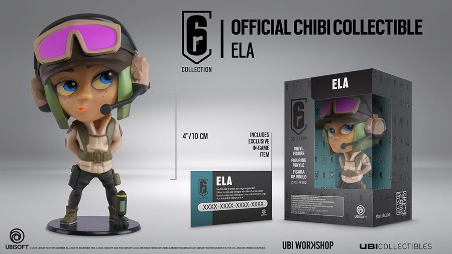 Rainbow Six Siege - Ela Chibi Figura Ajándéktárgyak