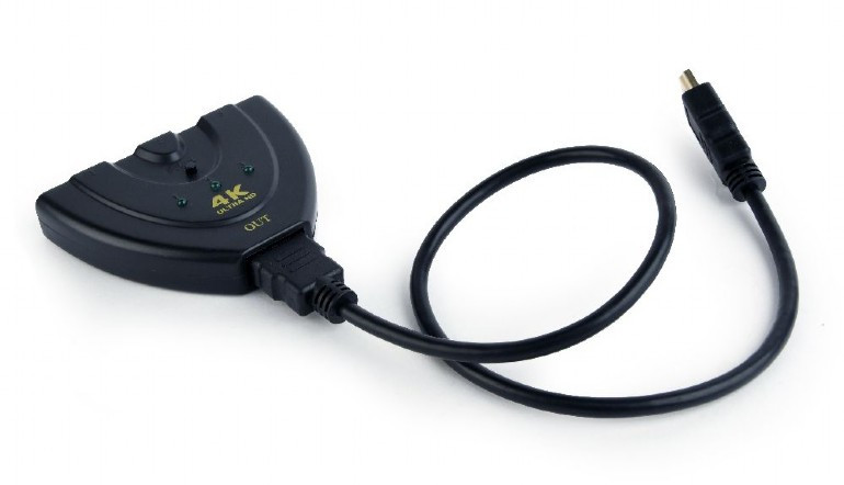 Gembird 3 portos HDMI switch PC