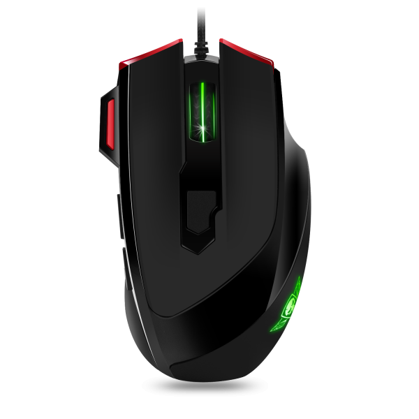 Spirit of Gamer Egér - PRO-M3 (Optikai, 5000DPI, 8 gomb, súlyozható, harisnyázott kábel, fekete) PC