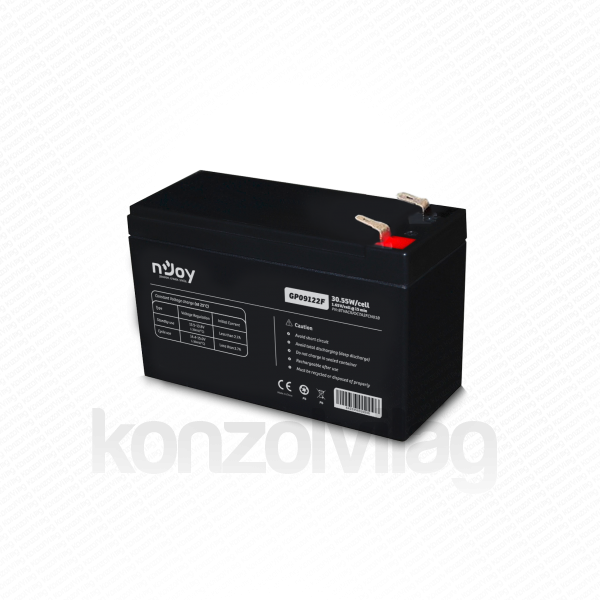 NJOY Szünetmentes akkumulátor - GP09122F (12V/9Ah, T2/F2, zárt, gondozás mentes, AGM) PC