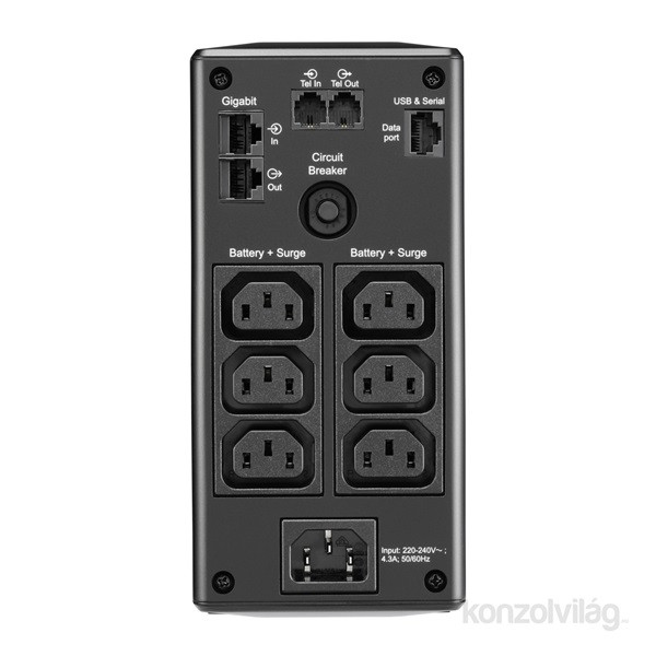 APC Back UPS Pro BR 900VA, 6 Outlets, AVR, LCD Interface PC