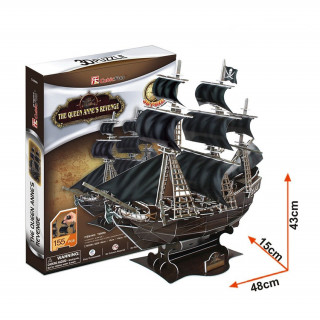 3D puzzle - Queen Anne's Revenge - 155 db-os Játék