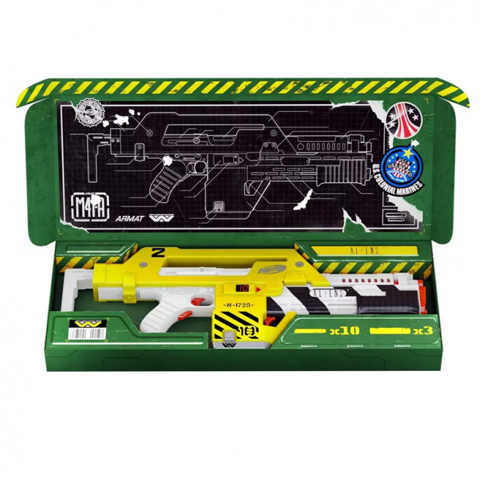 Hasbro Fans - Nerf Limited Aliens M41-A Pulse Rifle (Excl.) (F5729) Játék