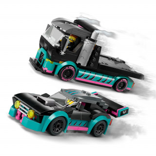 LEGO City Versenyautó és autószállító teherautó (60406) Játék