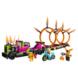 LEGO City: Kaszkadőr járgány és tűzgyűrű kihívás (60357) Játék
