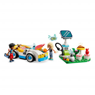 LEGO Friends Elektromos autó és töltőállomás (42609) Játék