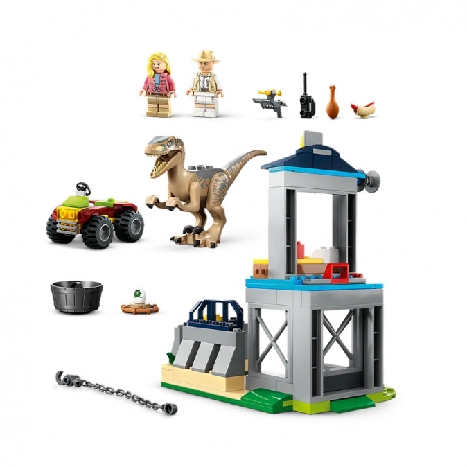 LEGO Jurassic World Velociraptor szökés (76957) Játék