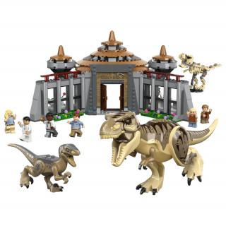 LEGO Jurassic World Látogatóközpont: T-Rex és raptortámadás (76961) Játék