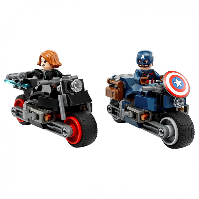 LEGO Super Heroes Marvel Fekete Özvegy és Amerika Kapitány motorkerékpárok (76260) Játék