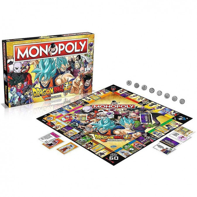 Monopoly Dragon Ball Super Társasjáték (Angol nyelvű) Játék