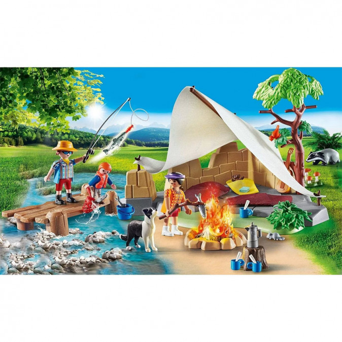 Playmobil Családi kempingezés (70743) Játék