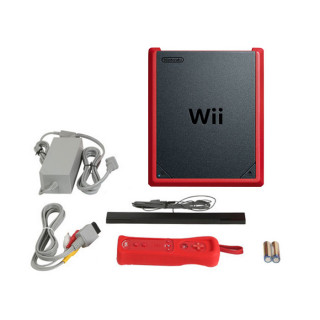 Nintendo Wii Mini (Red) + Mario Kart Bundle Wii