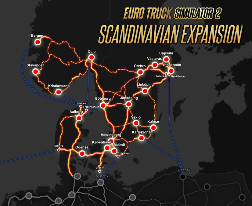Euro Truck Simulator 2 - Scandinavia (PC) Letölthető PC