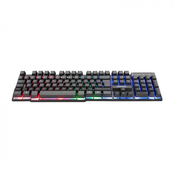 Everest KB-188 "Borealis Rainbow" Gamer Billentyűzet PC