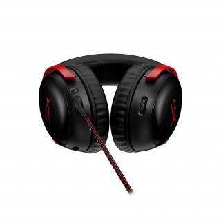 HyperX Cloud III - Gaming fejhallgató (Fekete-Piros) (727A9AA) PC