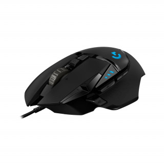 Logitech G502 Lightsync RGB Vezetékes Gaming egér, Fekete (910-005470) PC