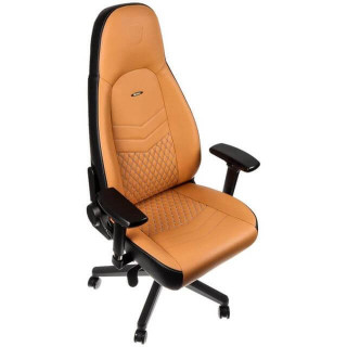 Noblechairs ICON Gamer Szék Konyak/Fekete Bőr (NBL-ICN-RL-CBK) PC