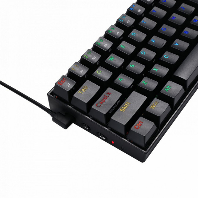 Redragon Draconic Compact RGB Brown Switch Tenkeyless Designed vezeték nélküli bluetooth gaming billentyűzet (K530RGB_BROWN_HU) PC