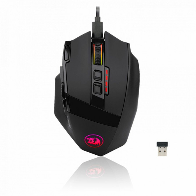 Redragon Sniper Pro Gaming egér - Fekete (M801P-RGB) PC