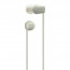 Sony WI-C100 vezeték nélküli Bluetooth fülhallgató - Bézs (WIC100C.CE7) thumbnail