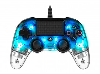 Playstation 4 (PS4) Nacon Vezetékes Compact Kontroller (Illuminated) (Kék) PS4