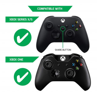 Venom VS2883 Xbox Series S & X / Xbox One 1100mAh akkucsomag (2 db) + 3 méter töltőkábel Fekete Xbox Series